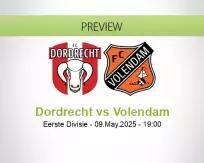 Dordrecht Volendam betting prediction (09 May 2025)