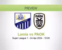 Lamia PAOK betting prediction (24 April 2024)
