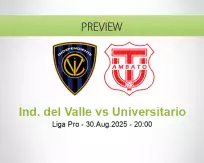 Ind. del Valle Universitario betting prediction (30 August 2025)