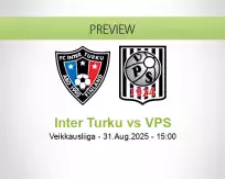 Inter Turku VPS betting prediction (31 August 2025)