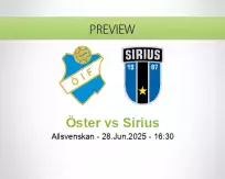 Öster Sirius betting prediction (28 June 2025)