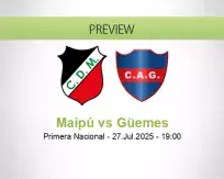 Maipú Güemes betting prediction (27 July 2025)