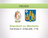 Standard Westerlo betting prediction (22 March 2026)