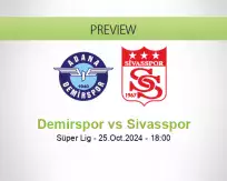 Demirspor Sivasspor betting prediction (25 October 2024)