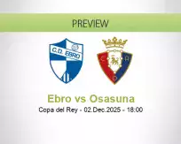 Ebro Osasuna betting prediction (02 December 2025)