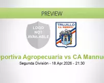 Deportiva Agropecuaria CA Mannucci betting prediction (19 April 2026)