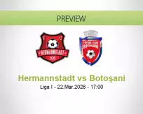 Hermannstadt Botoşani betting prediction (22 March 2026)