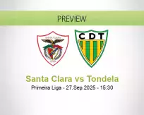 Santa Clara Tondela betting prediction (27 September 2025)