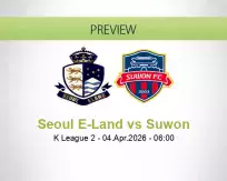 Seoul E-Land Suwon betting prediction (04 April 2026)