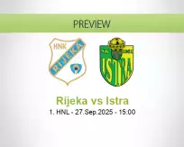 Rijeka Istra betting prediction (27 September 2025)