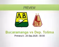 Bucaramanga Dep. Tolima betting prediction (19 September 2025)