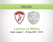 Larissa Kifisia betting prediction (31 August 2025)