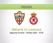 Almería Leonesa betting prediction (09 March 2026)