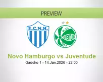 Novo Hamburgo Juventude betting prediction (14 January 2026)