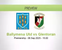 Ballymena Utd Glentoran betting prediction (06 September 2025)