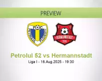 Petrolul 52 Hermannstadt betting prediction (17 August 2025)