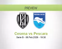 Cesena Pescara betting prediction (06 February 2026)
