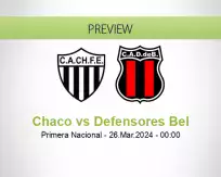 Chaco Defensores Bel betting prediction (25 March 2024)
