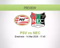 PSV NEC betting prediction (14 March 2026)