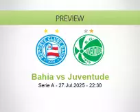 Bahia Juventude betting prediction (27 July 2025)