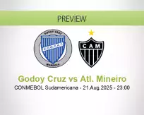 Godoy Cruz Atl. Mineiro betting prediction (21 August 2025)
