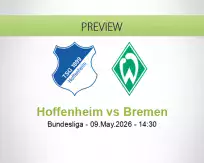 Hoffenheim Bremen betting prediction (09 May 2026)
