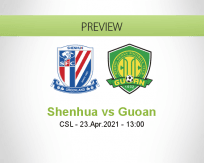 Shenhua Guoan betting prediction (23 April 2021)