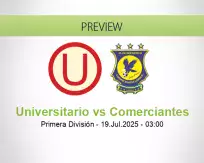 Universitario Comerciantes betting prediction (19 July 2025)