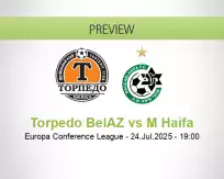 Torpedo BelAZ M Haifa betting prediction (24 July 2025)
