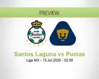 Santos Laguna Pumas betting prediction (13 July 2025)