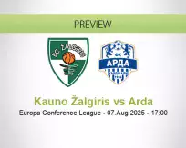 Kauno Žalgiris Arda betting prediction (07 August 2025)