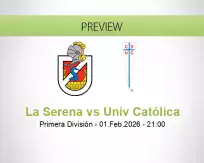 La Serena Univ Católica betting prediction (01 February 2026)