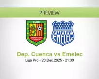 Dep. Cuenca Emelec betting prediction (21 December 2025)