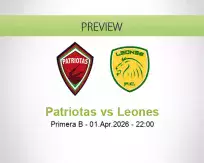 Patriotas vs Leones