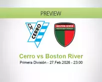 Cerro Boston River betting prediction (27 February 2026)