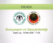 Konyaspor vs Gençlerbirliği