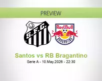 Santos RB Bragantino betting prediction (10 May 2026)