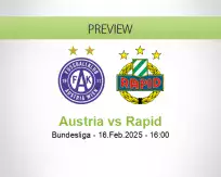 Austria Rapid betting prediction (16 February 2025)