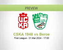 CSKA 1948 Beroe betting prediction (31 March 2024)
