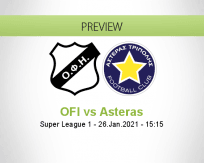 OFI Asteras betting prediction (26 January 2021)
