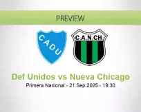 Def Unidos Nueva Chicago betting prediction (22 September 2025)