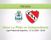 Gimn La Plata Independiente betting prediction (27 July 2025)