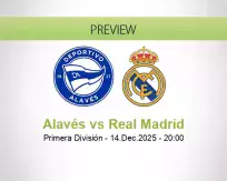 Alavés Real Madrid betting prediction (14 December 2025)