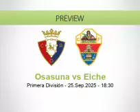 Osasuna Elche betting prediction (25 September 2025)