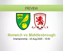 Norwich Middlesbrough betting prediction (23 August 2025)