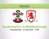Southampton Middlesbrough betting prediction (27 September 2025)