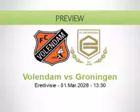 Volendam Groningen betting prediction (01 March 2026)