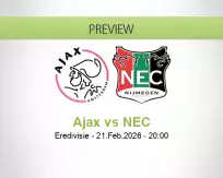 Ajax NEC betting prediction (21 February 2026)