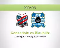 Consadole Blaublitz betting prediction (16 August 2025)