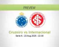 Cruzeiro Internacional betting prediction (23 August 2025)